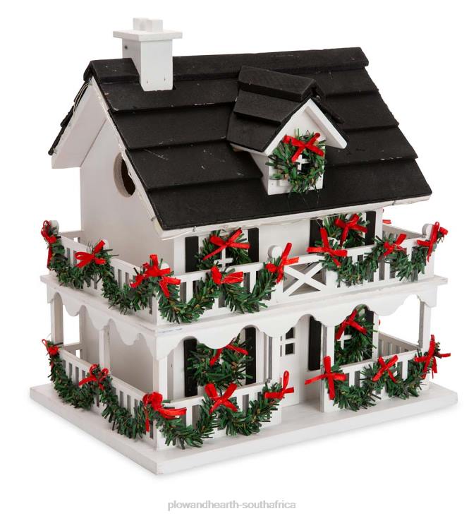 Seasonal & Gifts Plow & Hearth Lighted Holiday Colonial Cottage Birdhouse NFLB3083
