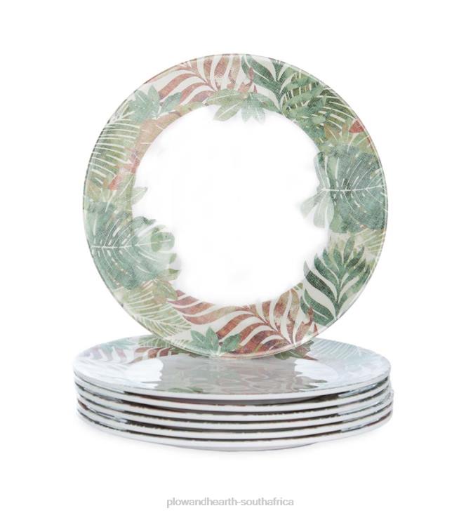 Seasonal & Gifts Plow & Hearth Tradewinds Melamine Salad Plates, Set of 6 - Tradewinds NFLB3203