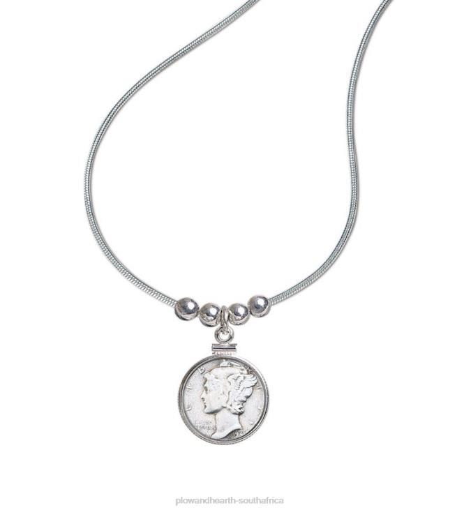 Seasonal & Gifts Plow & Hearth US Minted Mercury Dime Pendant With 18 Sterling Silver Chain NFLB3063