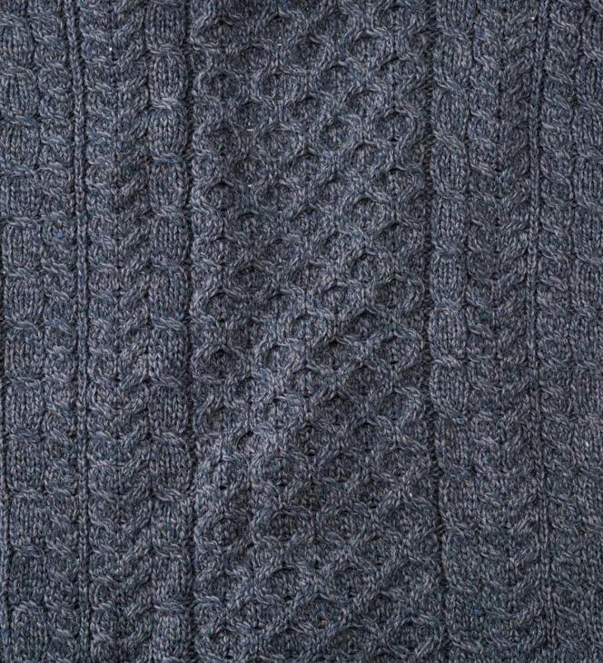 Seasonal & Gifts Plow & Hearth Men's Irish Merino Wool Cardigan Sweater - Green - S (41-43) NFLB3089