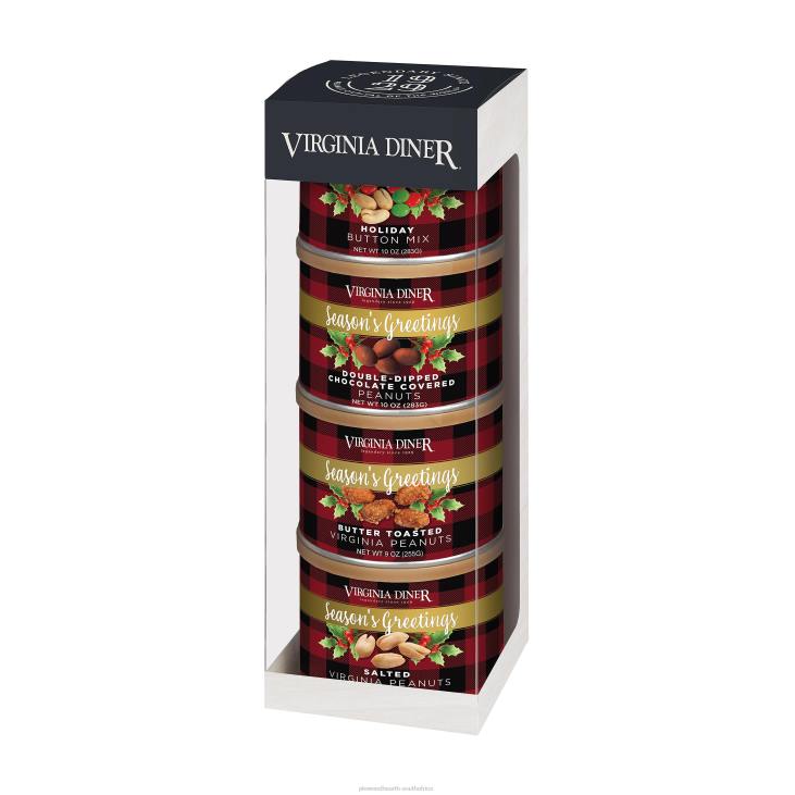 Seasonal & Gifts Plow & Hearth Virginia Peanuts Plaid Gift Tower NFLB3016
