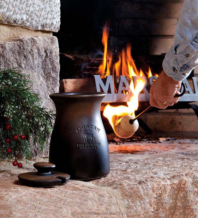 Seasonal & Gifts Plow & Hearth American Fire Lighter Kit With Clean-Burning Lamp Oil NFLB3076