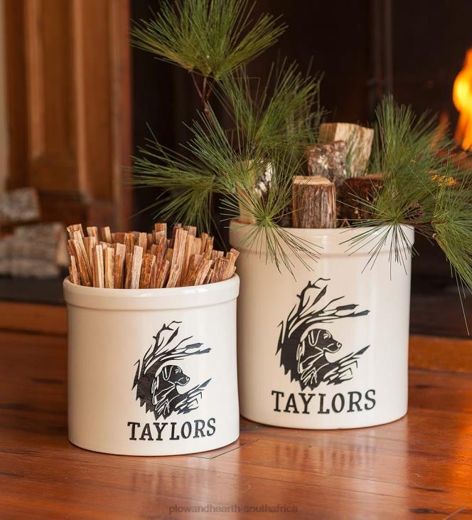 Seasonal & Gifts Plow & Hearth Personalized Labrador Stoneware Crock NFLB3071
