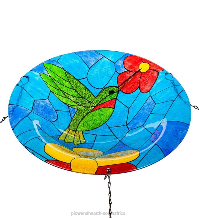 Yard & Garden Plow & Hearth Glass Hanging Hummingbird Birdbath NFLB834