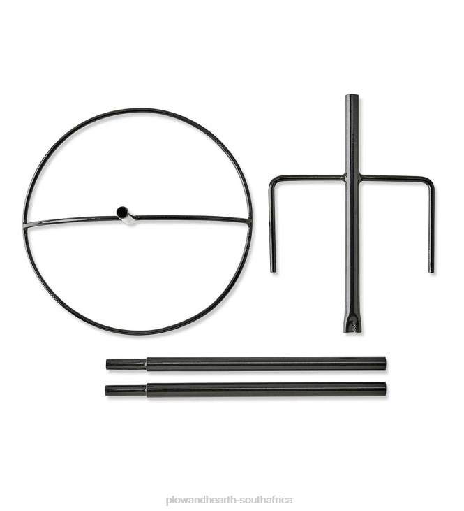 Yard & Garden Plow & Hearth Pure Copper Birdbath on Powder-Coated Steel Pole With Sturdy Three-Prong Stake NFLB830
