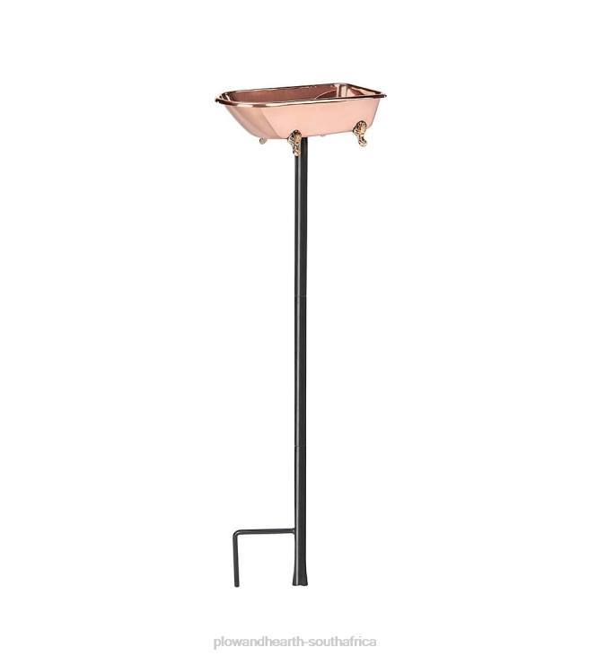 Yard & Garden Plow & Hearth Splish Splash Birdbath, Polished Copper - Copper NFLB844