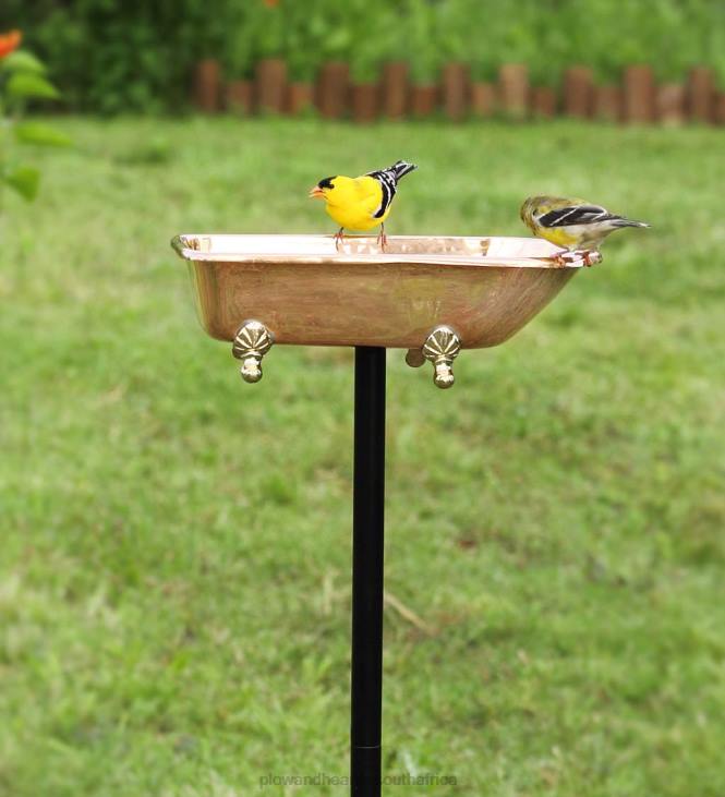 Yard & Garden Plow & Hearth Splish Splash Birdbath, Polished Copper - Copper NFLB844