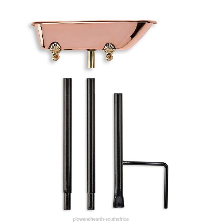 Yard & Garden Plow & Hearth Splish Splash Birdbath, Polished Copper - Copper NFLB844
