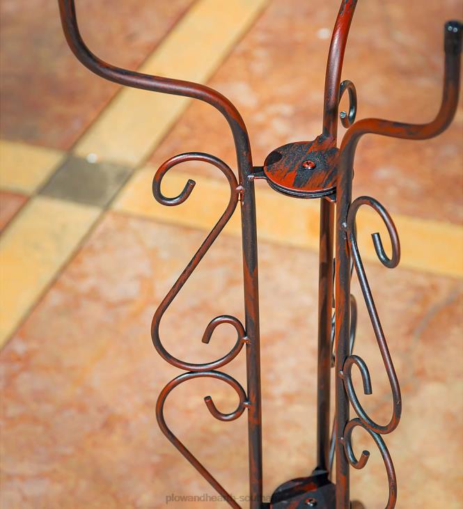 Yard & Garden Plow & Hearth Tripod Scroll Birdbath Stand NFLB839