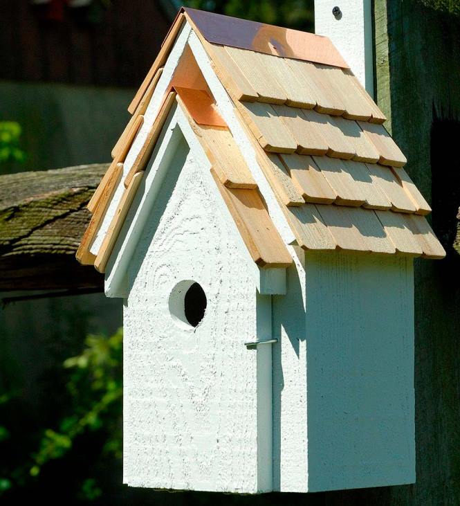 Yard & Garden Plow & Hearth Bluebird Manor Cypress Birdhouse - Blue NFLB861