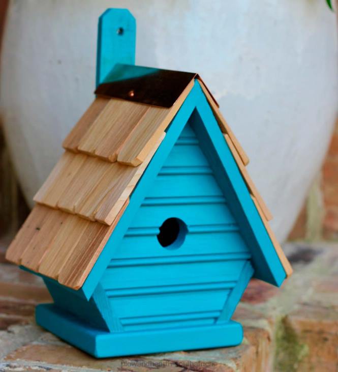 Yard & Garden Plow & Hearth Chic Chick Birdhouse - Blueberry NFLB866