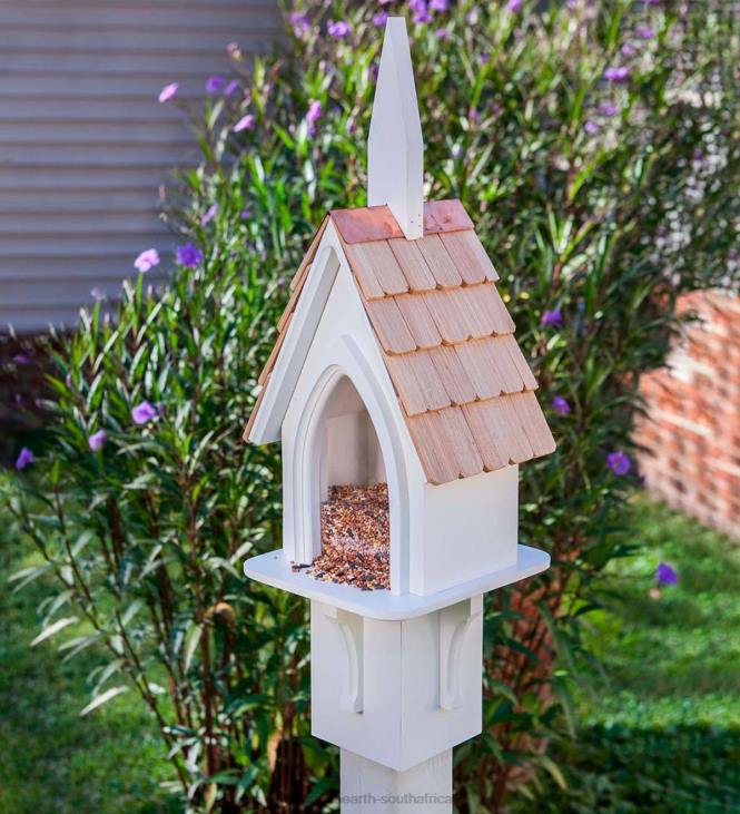 Yard & Garden Plow & Hearth Parish Picnic Cypress and PVC Bird Feeder NFLB891