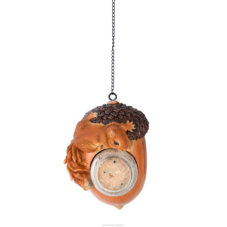 Yard & Garden Plow & Hearth Hanging Acorn Peanut Butter Bird Feeder with 2 Jars of Peanut Butter NFLB784