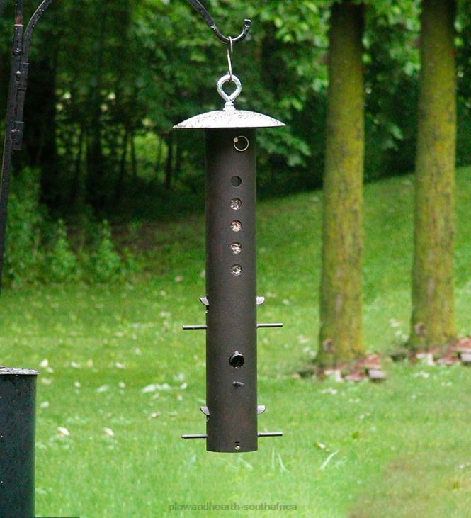 Yard & Garden Plow & Hearth Heavy-Duty Metal Bear-Proof Hanging Bird Feeder NFLB801