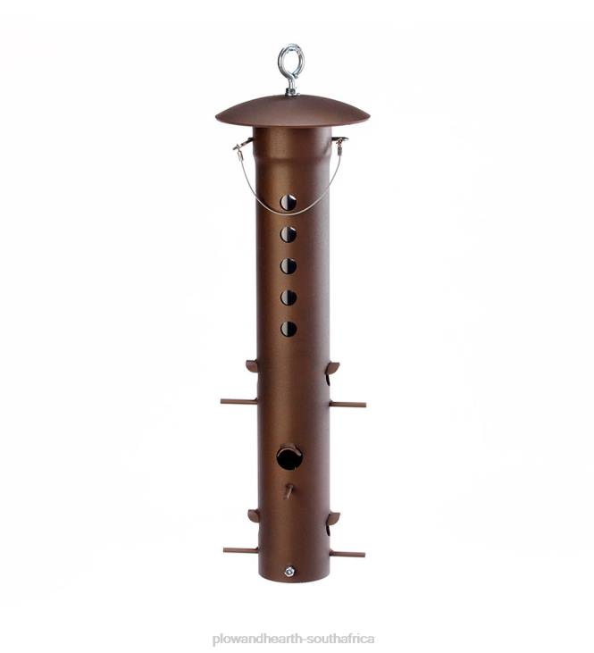 Yard & Garden Plow & Hearth Heavy-Duty Metal Bear-Proof Hanging Bird Feeder NFLB801