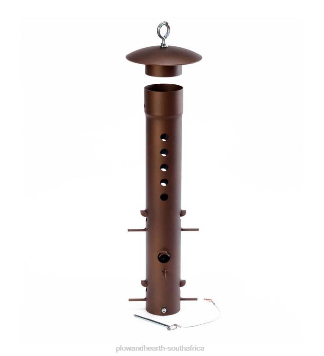 Yard & Garden Plow & Hearth Heavy-Duty Metal Bear-Proof Hanging Bird Feeder NFLB801