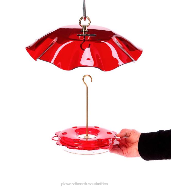 Yard & Garden Plow & Hearth Hummingbird Feeder with Weather Guard NFLB823