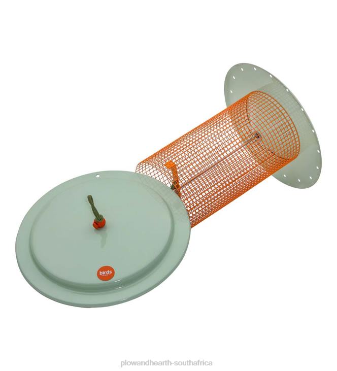 Yard & Garden Plow & Hearth Large Metal Sunflower Seed Bird Feeder - Blue NFLB777