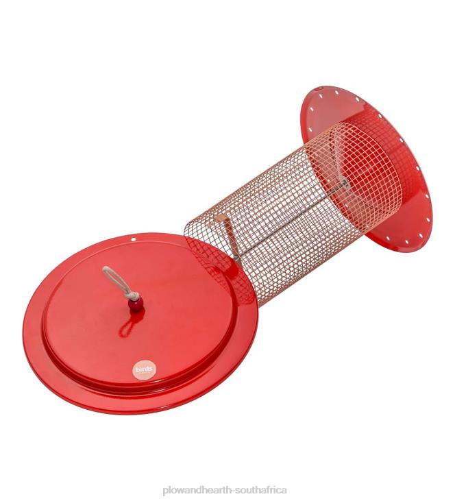 Yard & Garden Plow & Hearth Large Metal Sunflower Seed Bird Feeder - Blue NFLB777