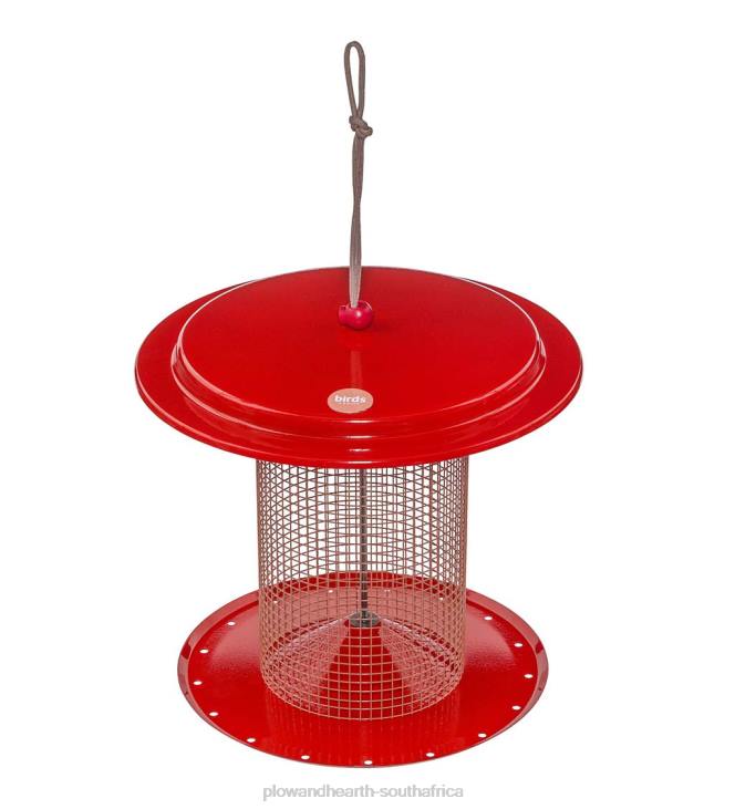 Yard & Garden Plow & Hearth Large Metal Sunflower Seed Bird Feeder - Blue NFLB777
