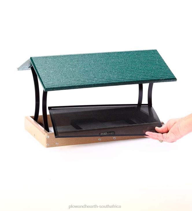 Yard & Garden Plow & Hearth Large Poly-Lumber Fly-Through Bird Feeder NFLB770