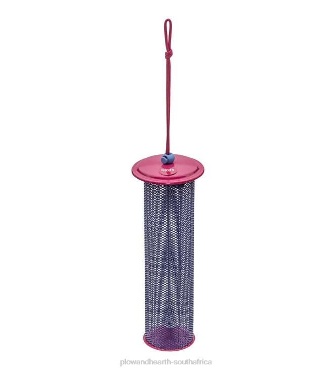 Yard & Garden Plow & Hearth Magnet Mesh Tube Finch Feeder - Blue NFLB800