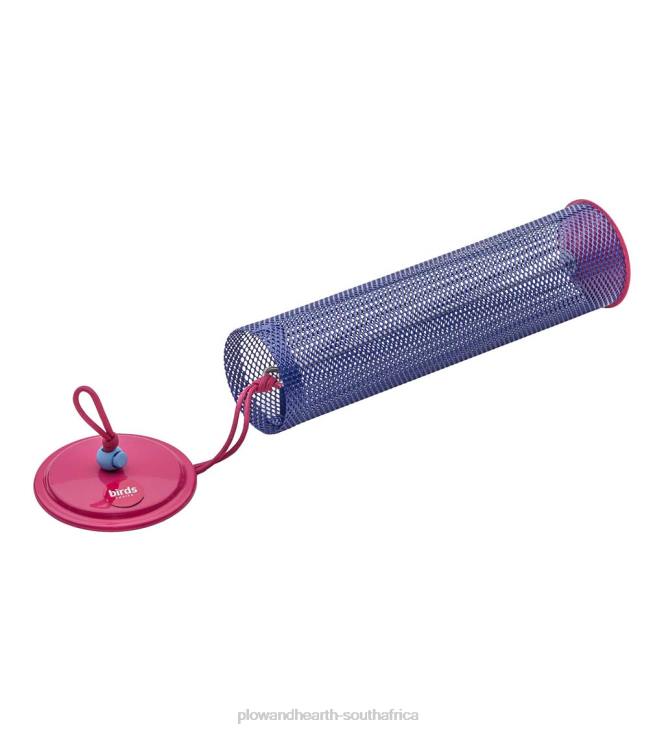 Yard & Garden Plow & Hearth Magnet Mesh Tube Finch Feeder - Blue NFLB800