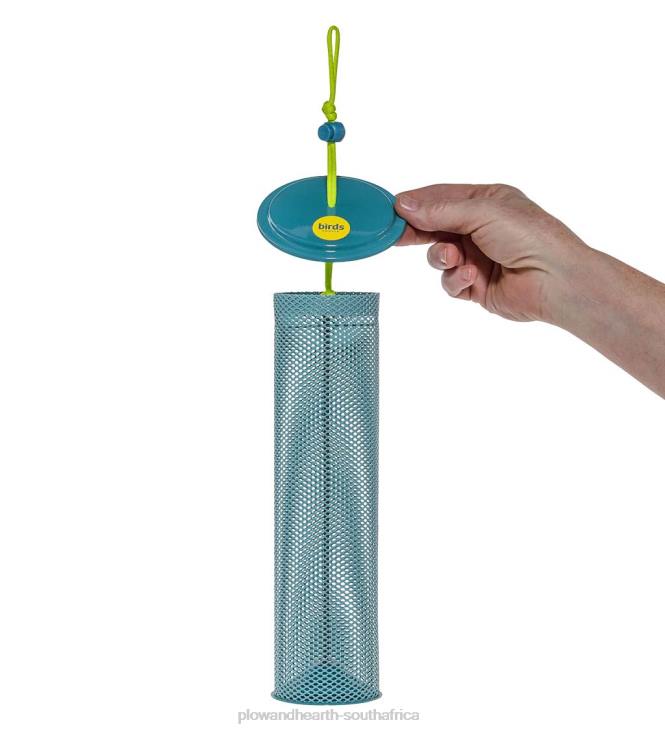 Yard & Garden Plow & Hearth Magnet Mesh Tube Finch Feeder - Blue NFLB800