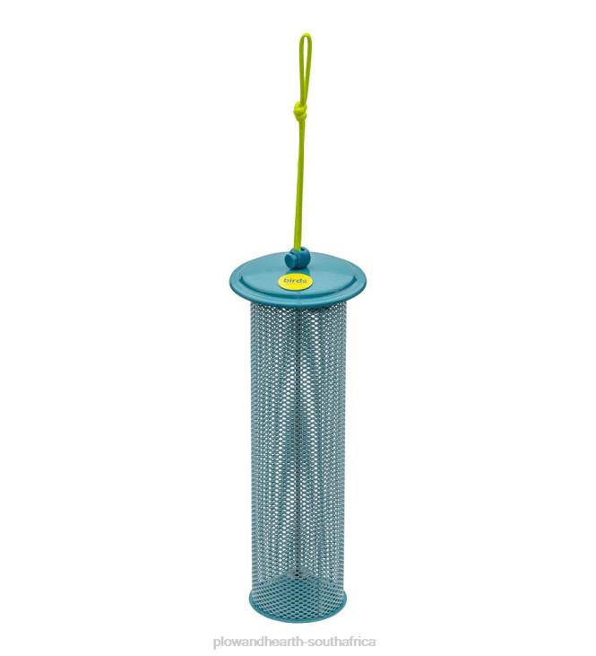 Yard & Garden Plow & Hearth Magnet Mesh Tube Finch Feeder - Blue NFLB800
