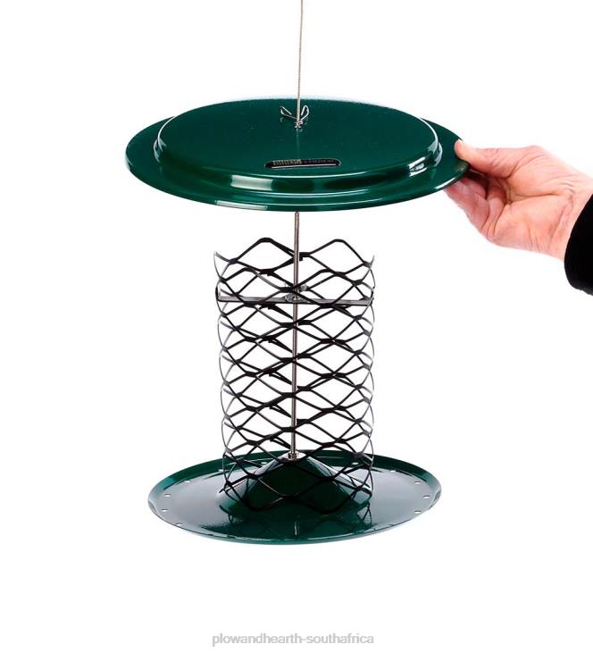 Yard & Garden Plow & Hearth Metal Mesh Whole Peanut in Shell Bird Feeder NFLB754