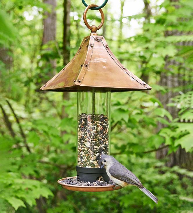 Yard & Garden Plow & Hearth Palazzo Copper Bird Feeder NFLB741