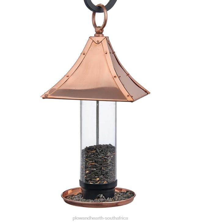 Yard & Garden Plow & Hearth Palazzo Copper Bird Feeder NFLB741