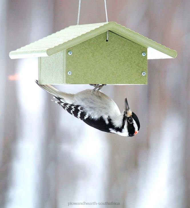 Yard & Garden Plow & Hearth Recycled Plastic Poly-Lumber Upside-Down Suet Feeder NFLB737