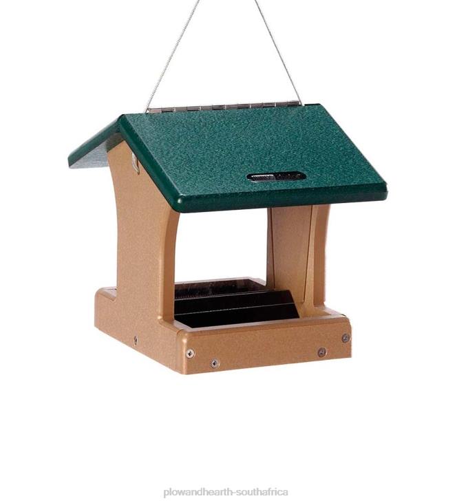Yard & Garden Plow & Hearth Recycled Poly-Lumber 2-Sided Hopper Bird Feeder NFLB764
