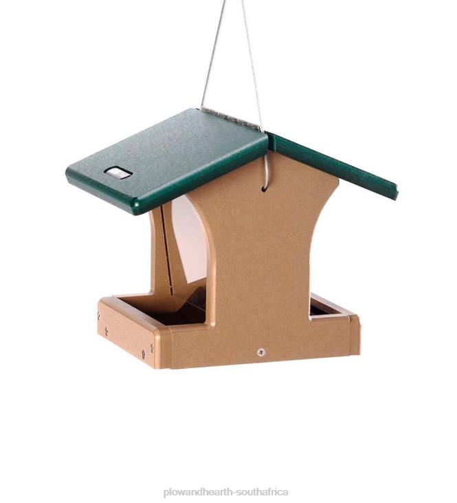 Yard & Garden Plow & Hearth Recycled Poly-Lumber 2-Sided Hopper Bird Feeder NFLB764