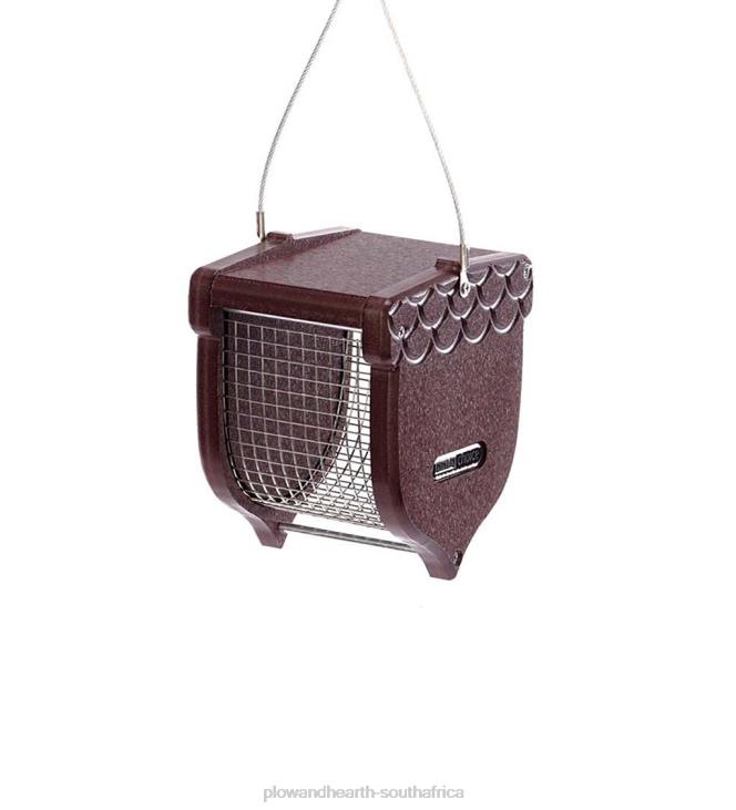 Yard & Garden Plow & Hearth Recycled Poly-Lumber Acorn-Shaped Peanut Bird Feeder - Brown NFLB807