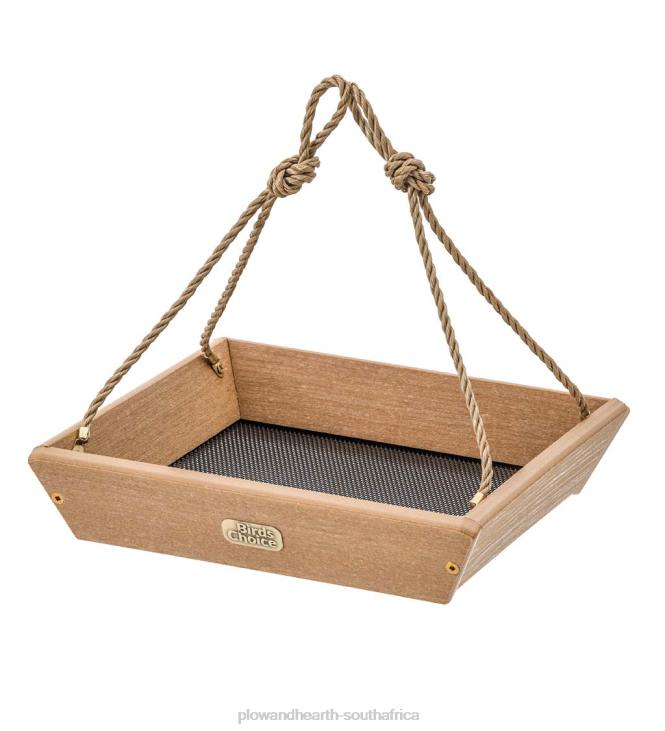 Yard & Garden Plow & Hearth Recycled Poly-Lumber Hanging Tray Bird Feeder NFLB815