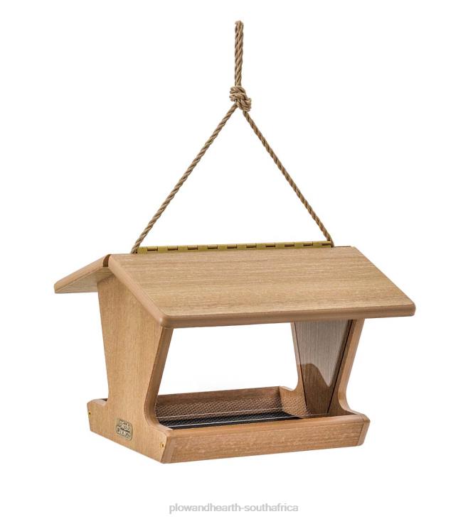 Yard & Garden Plow & Hearth Recycled Poly-Lumber Hopper-Style Bird Feeder NFLB785