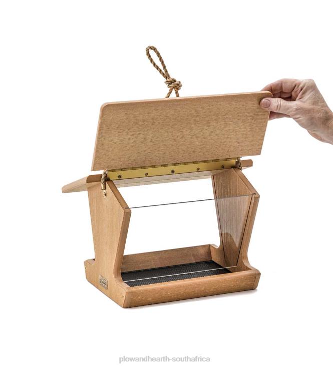 Yard & Garden Plow & Hearth Recycled Poly-Lumber Hopper-Style Bird Feeder NFLB785