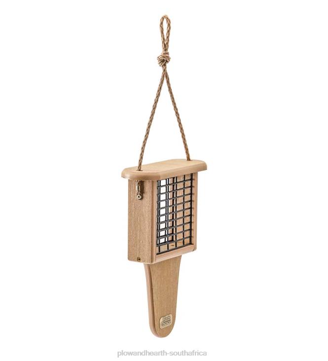 Yard & Garden Plow & Hearth Recycled Poly-Lumber Single Cake Suet Feeder NFLB816