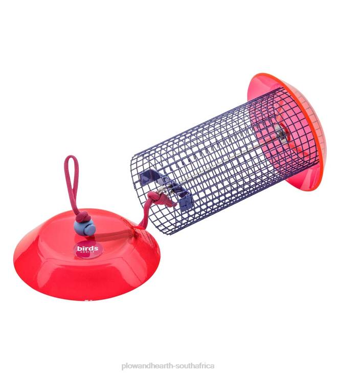 Yard & Garden Plow & Hearth Small Sunflower Seed Bird Feeder - Coral NFLB819