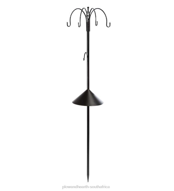 Yard & Garden Plow & Hearth Ultimate Wild Bird Feeding Station with 5 Hooks NFLB736