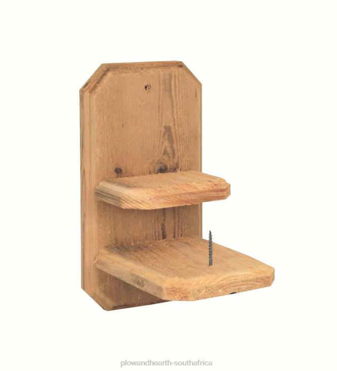 Yard & Garden Plow & Hearth Wooden Single-Cob Squirrel Feeder NFLB818