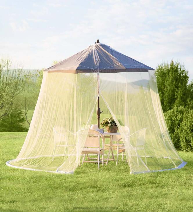 Yard & Garden Plow & Hearth Umbrella Mosquito Net - White NFLB906