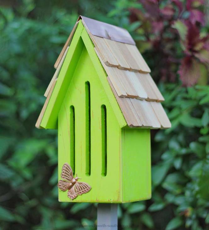 Yard & Garden Plow & Hearth Butterfly Breeze Cypress Butterfly House - Raisin NFLB895
