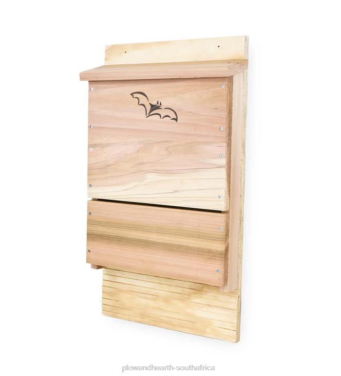 Yard & Garden Plow & Hearth Single-Chamber Cedar and Plywood Bat House NFLB900