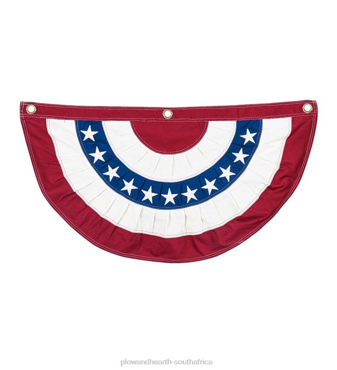 Yard & Garden Plow & Hearth Classic American Flag Cotton Bunting Collection NFLB539