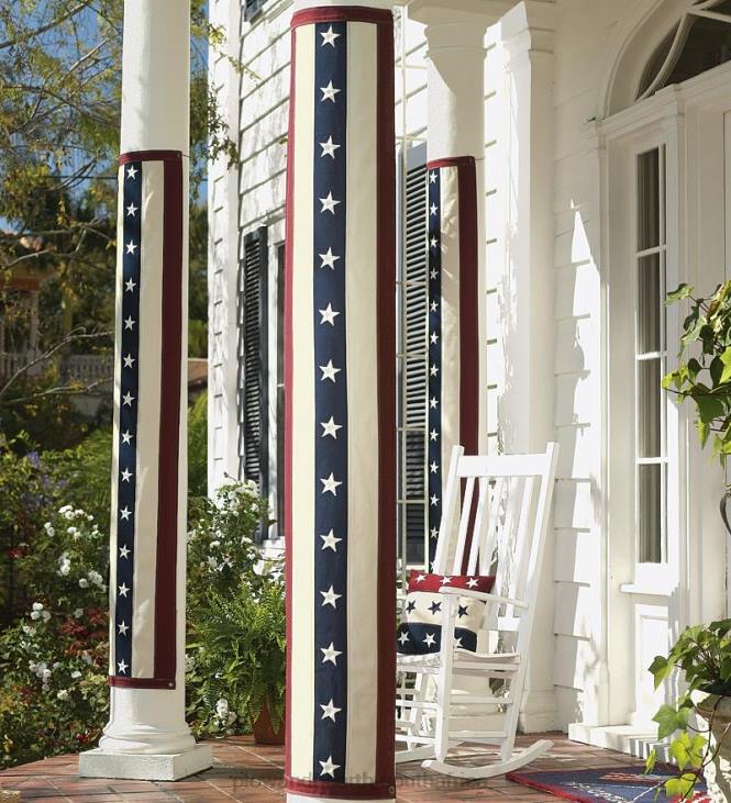 Yard & Garden Plow & Hearth Vintage Americana Pillar Bunting NFLB541