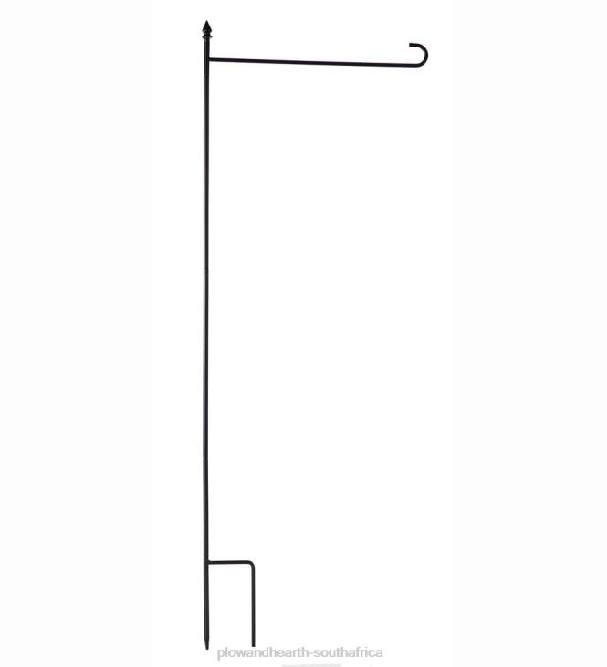 Yard & Garden Plow & Hearth 4-Piece Garden Flag Stand with Finial NFLB374