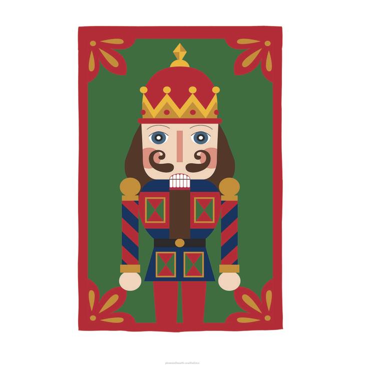 Yard & Garden Plow & Hearth Green Nutcracker Applique Garden Flag NFLB548